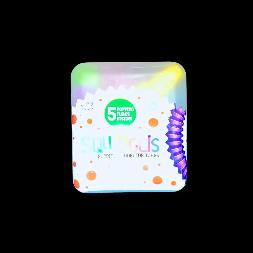 Squidgets Fidget Tubes • 4 Cubes of 5 Mini Pop Tubes • Sensory Toy Set